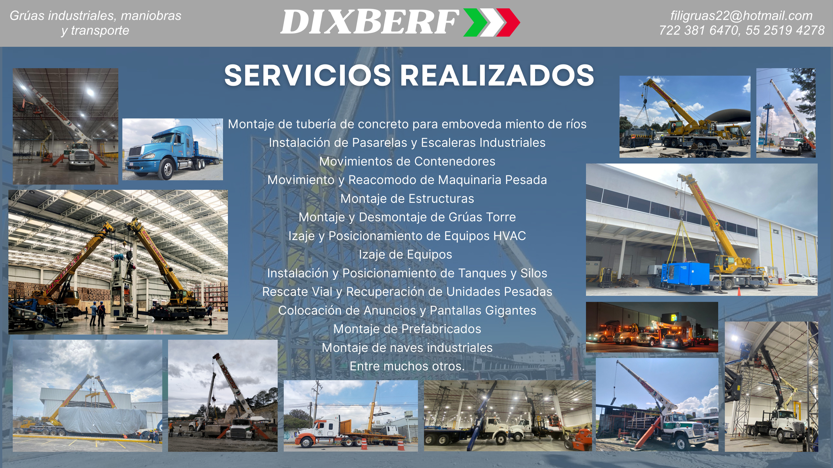 Servicios realizados por DIXBERF